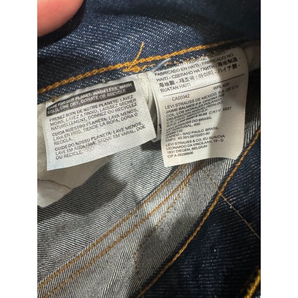 Levis Jeans Mens 36x30 (Actual 36x28) Blue Denim 501 Straight Leg Button Fly |O1 - Picture 5 of 8